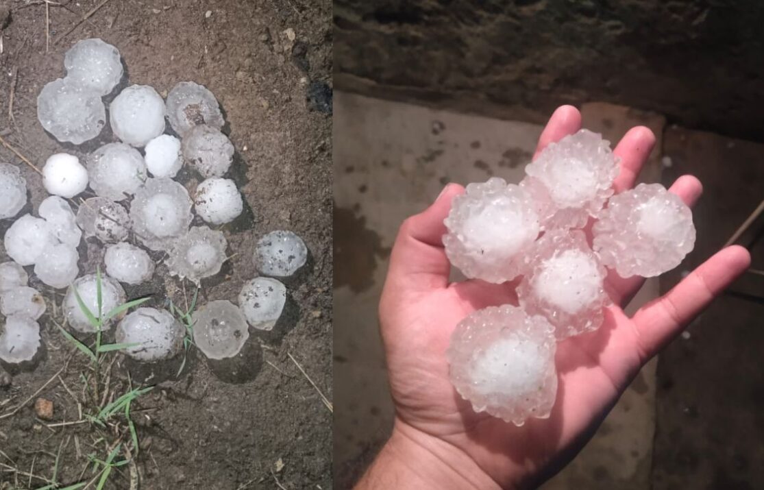 Bhiwadi & Lunkaransar received heavy Hailstorm ; Standing crops of wheat and mustard destroyed, vehicles were damaged