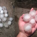 Bhiwadi & Lunkaransar received heavy Hailstorm ; Standing crops of wheat and mustard destroyed, vehicles were damaged