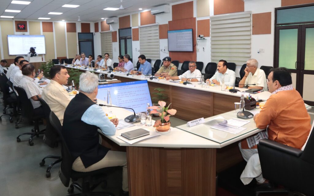 CM Bhajanlal Sharma reviews a high level meeting in CM House ahead US Vice Prez Jaipur visit