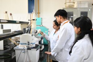 Dr Aman Kumar and his team in the research lab